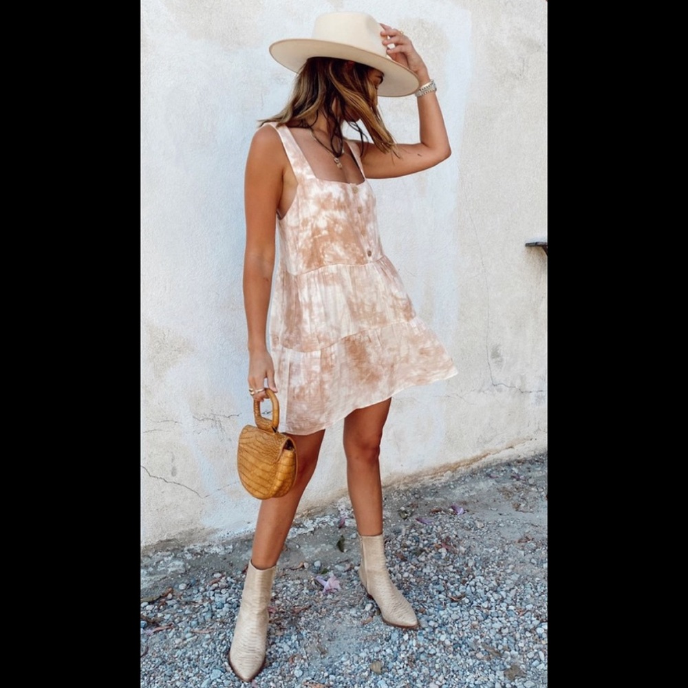 Show Me Your MuMu Marisa Tie Dye Mini Dress Sz S